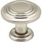Elements 1-1/4" Diameter Satin Nickel Stacked Ring Vienna Cabinet Mushroom Knob 110SN - alternate 1